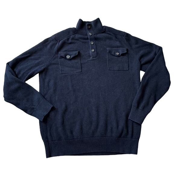 Banana Republic Henley Sweater, 100% cotton, Large - Picture 1 of 9